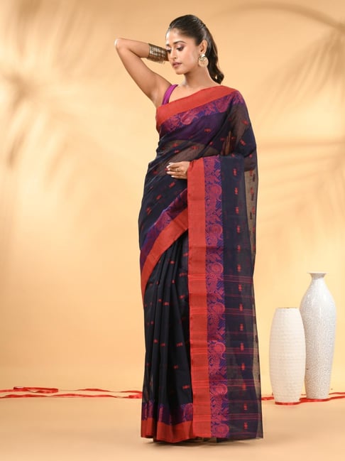 Charukriti Navy Embellished Saree-picture-48
