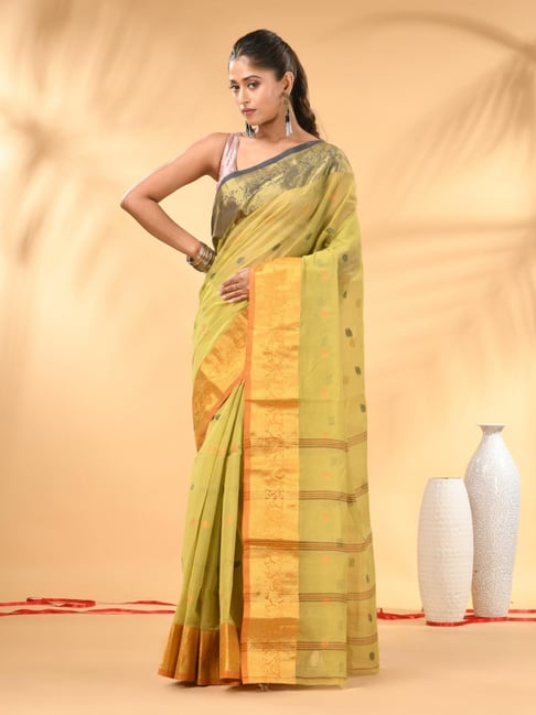 Charukriti Green Embellished Saree-picture-12