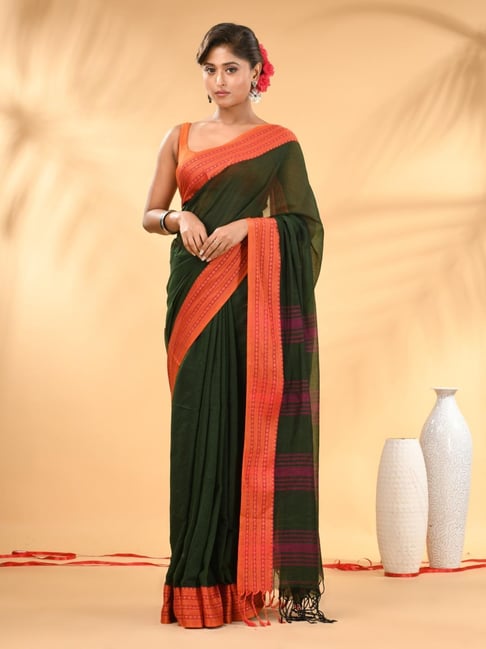 Charukriti Green Embellished Saree-picture-16