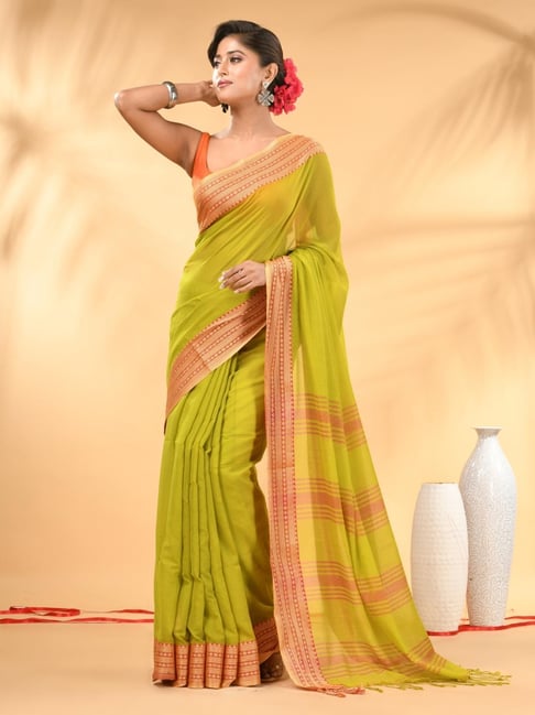 Charukriti Green Embellished Saree-picture-15