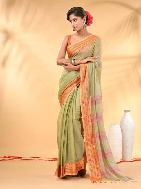 Charukriti Beige Embellished Saree-picture-46