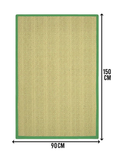 Saral Home Green Jute & Cotton Anti-Slip Strong Border Carpet-picture-20