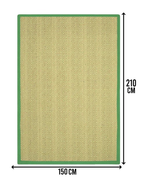 Saral Home Green Jute & Cotton Anti-Slip Strong Border Carpet-picture-22