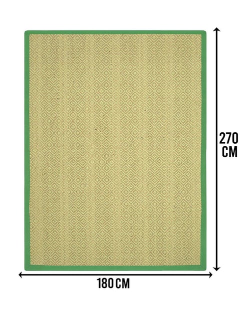 Saral Home Green Jute & Cotton Anti-Slip Strong Border Carpet-picture-19