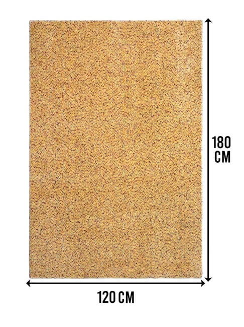 Saral Home Gold Polyester Antiskid Backing Modern Design Floor Carpet-picture-45