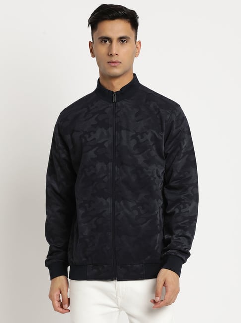 Turtle Blue Relaxed Fit Printed Jacket-picture-29