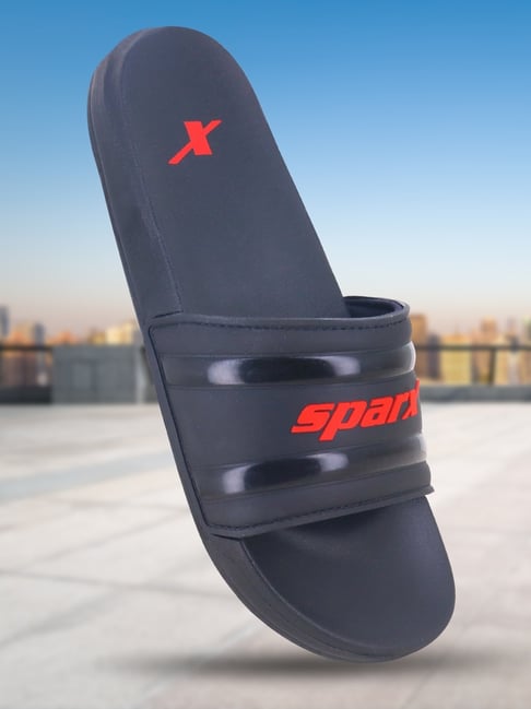 Sparx Men's Black Slides-picture-16