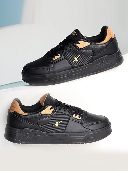 Sparx Men's Black Sneakers