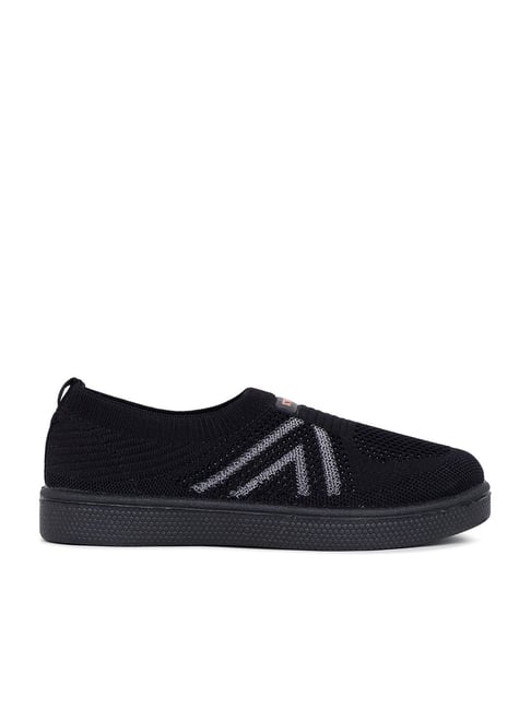 Sparx Kids Black Slip-On Shoes