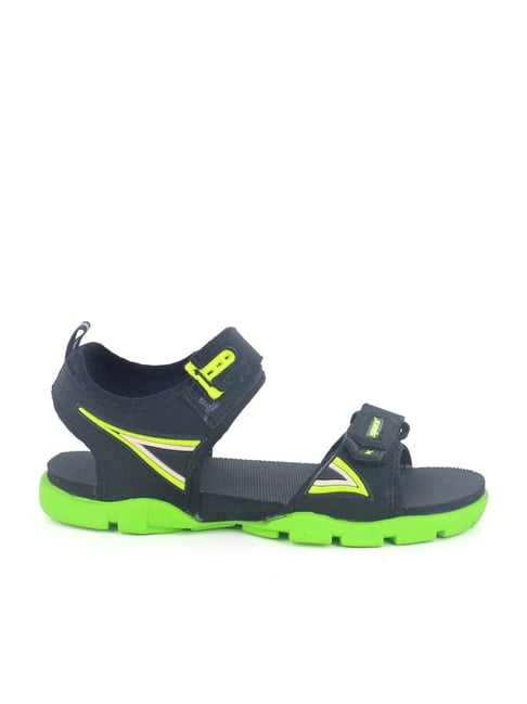 Sparx Kids Black & Green Floaters