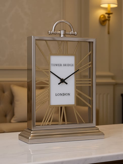 Kridha Living Grey Glass Clock