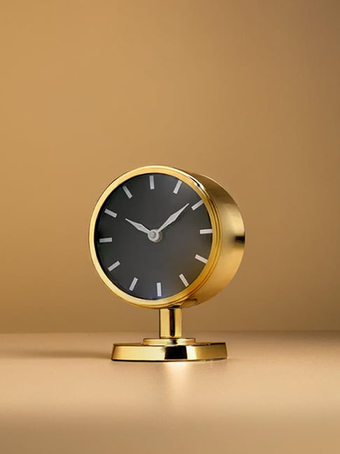 Kridha Living Gold Glass Clock