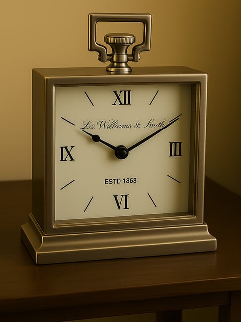 Kridha Living Grey Glass Clock