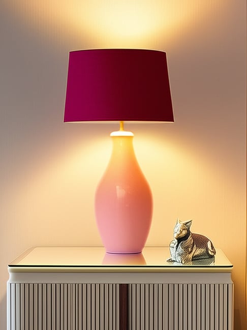Kridha Living Pink Wood Apollo Lamp