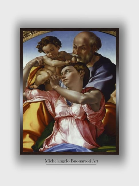 The Art House Black & Pink The Holy Family Wooden Framed Canvas Photograph Wall Art-image-32