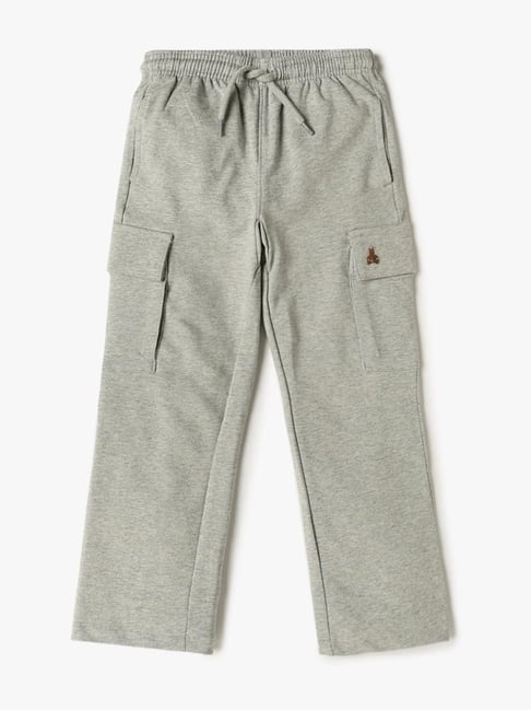 GAP Boys Grey Cotton Solid Cargo Trousers-picture-47