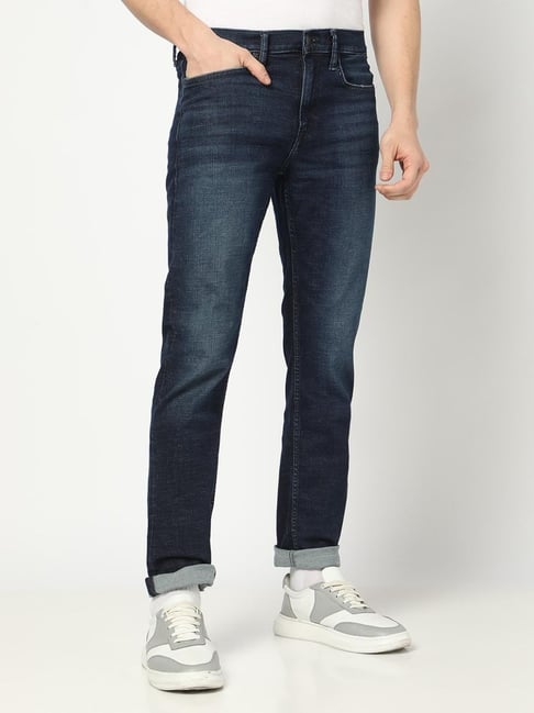 GAP Blue Slim Fit Solid Jeans-picture-12