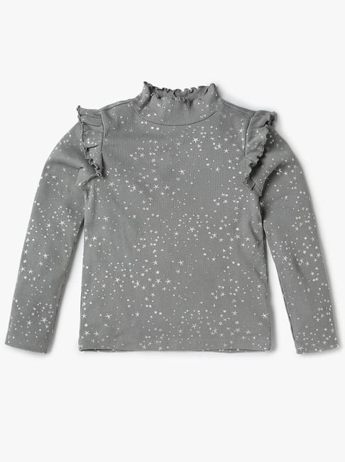 GAP Girls Silver Cotton Printed Top-picture-28