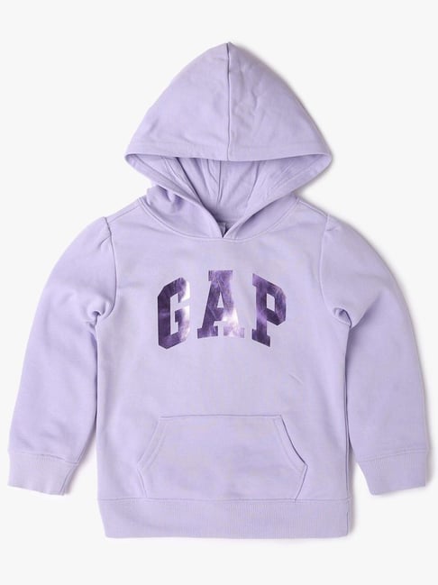 GAP Girls Ltpurple Graphic Hoodie