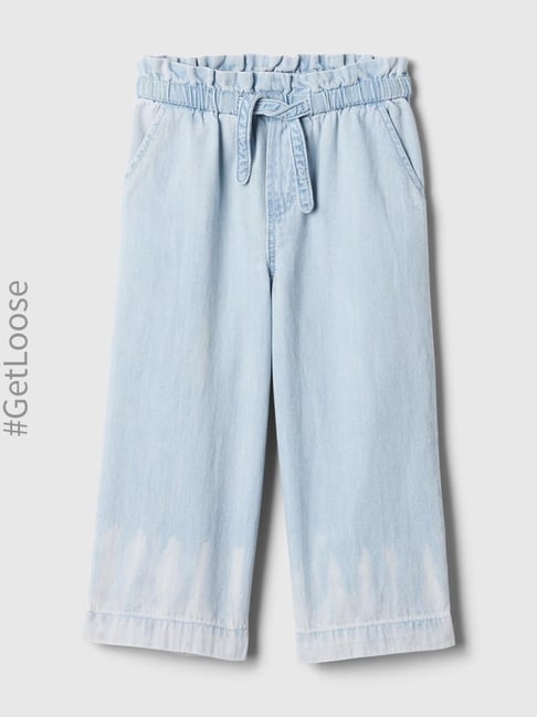 GAP Girls Ltblue Cotton Solid Jeans-picture-18
