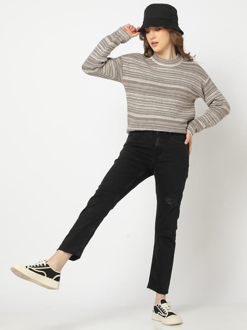 GAP Black Cotton Solid Jeans-picture-21