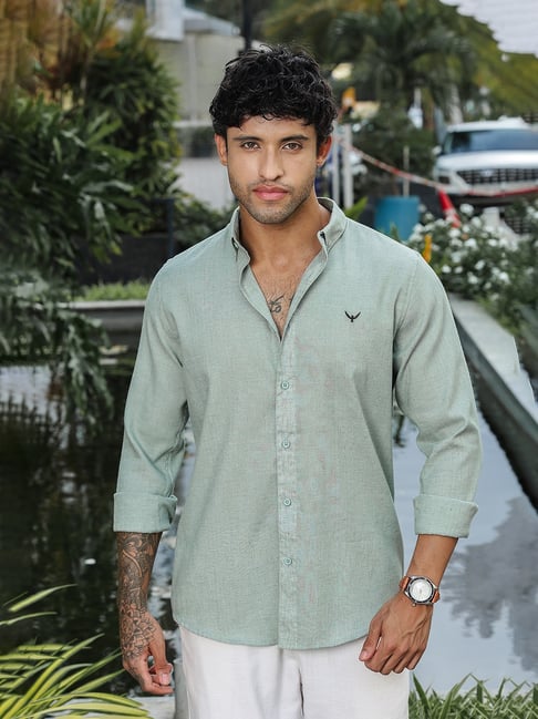 Perch Green Texture Shirt-picture-48