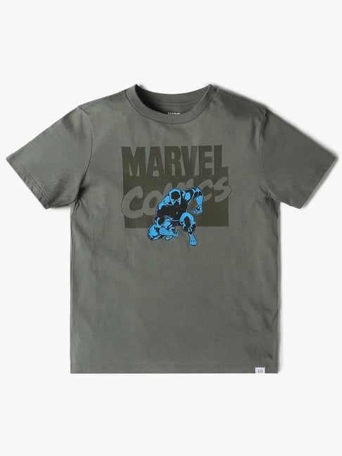 GAP Boys Dark Grey Graphic T-Shirt-picture-34