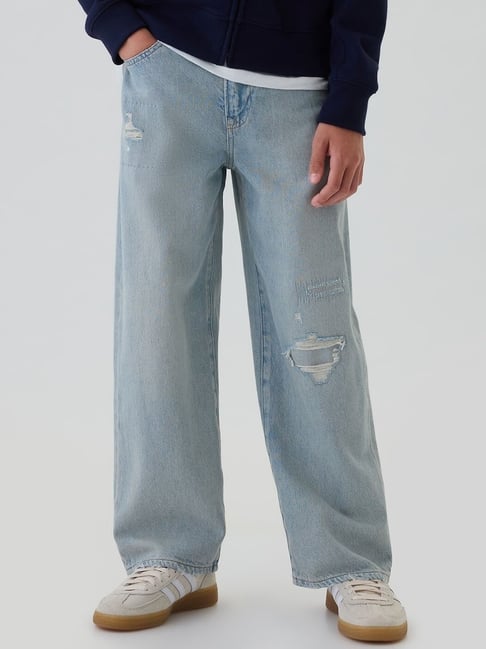 GAP Boys Lt. Blue Distressed Jeans-picture-25