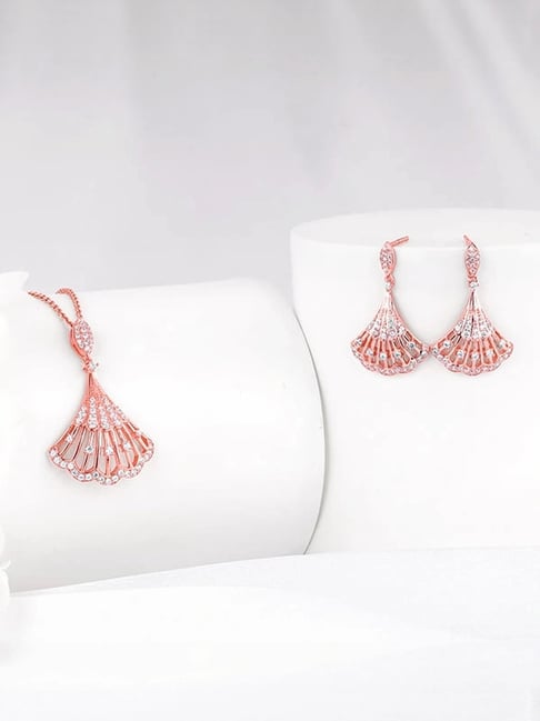 GIVA 925 Sterling Silver Rose Gold Set for Women-picture-14