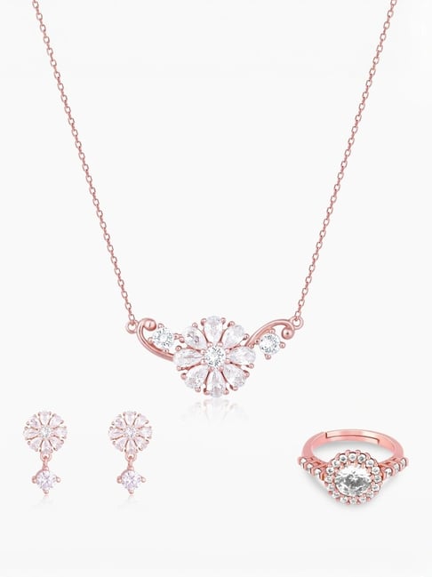 GIVA 925 Sterling Silver Rose Gold Set for Women-picture-23