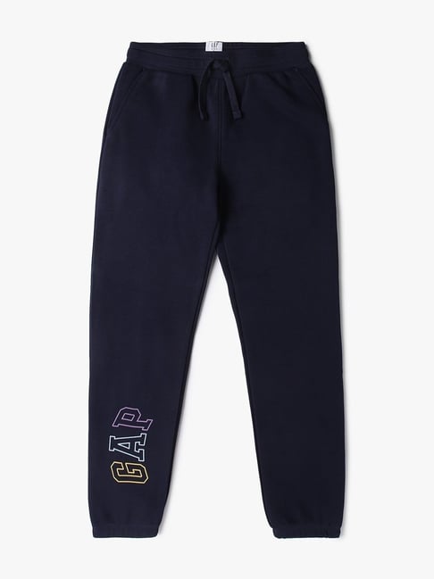 GAP Girls Navy Cotton Logo Joggers-picture-29