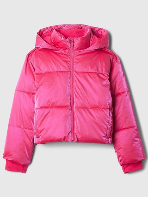 Jacket Baby Gap Winter Clothes GAP Girls Pink Solid Puffer Jacket