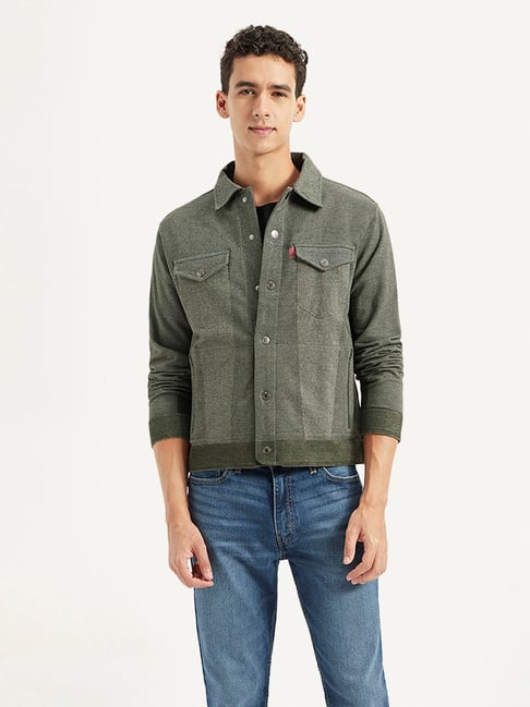 Levi's Olive Green Regular Fit Jacket-picture-46