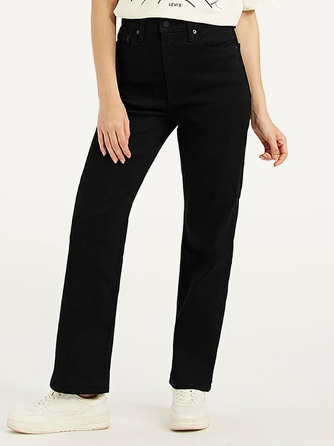 Levi's Black Straight Fit Jeans-picture-20