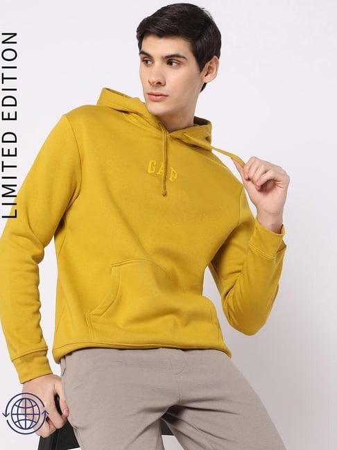 GAP Yellow Regular Fit Solid Sweatshirt-picture-29
