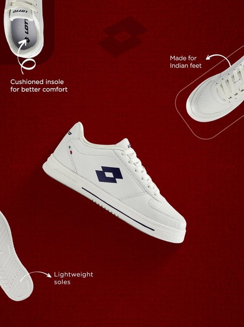 Buy Lotto Women's Strada White Blue Sneakers at Best Price