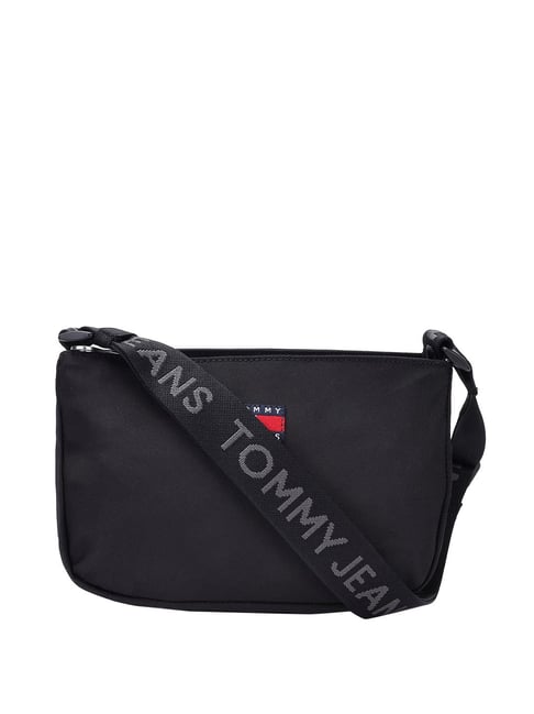 TOMMY HILFIGER Black Logo Cross Body Bag