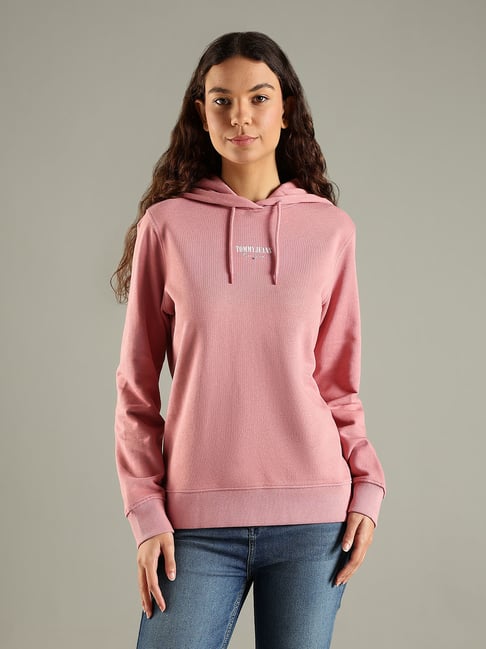 Sweat Hoodie Tommy Jeans Pullover Rosa Tommy Hilfiger Pink
