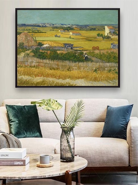The Art House The harvest By Van Gogh Framed Wall Art - 28 x 23 Inch-picture-48