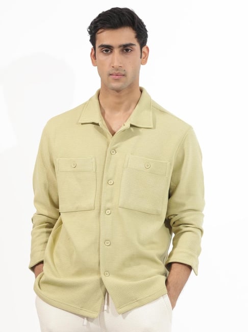 Rare Rabbit Green Cotton Regular Fit Solid Jacket-picture-30