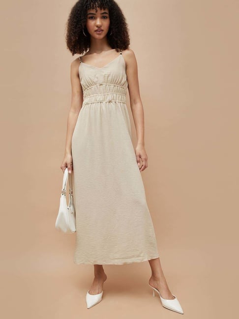 light beige dresses Light Beige Lace Maxi Dress - All Dresses