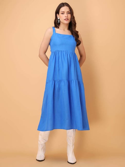 Purvaja Blue Regular Fit Dress-picture-21