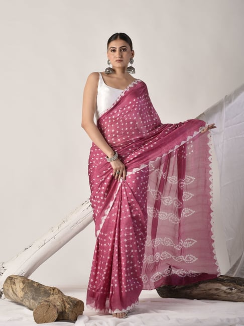 sutra attire Sutra¿Attire Pink Silk Regular Fit Saree-picture-14
