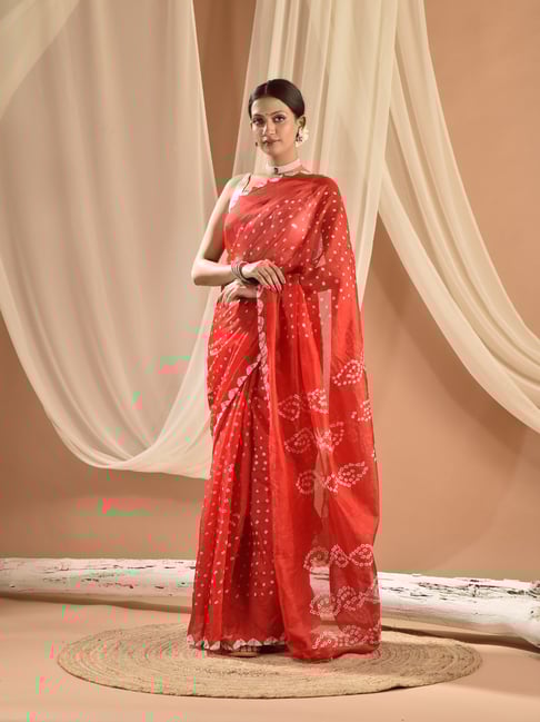 sutra attire Sutra¿Attire Red Silk Regular Fit Saree-picture-23