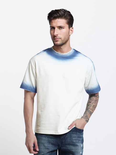 Rare Rabbit White Cotton Flared Fit Printed T-Shirt-picture-23