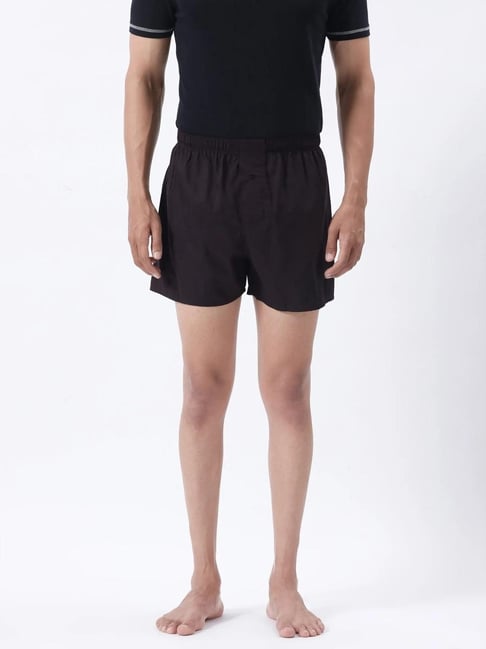 Rare Rabbit Maroon Regular Fit Solid Boxers
