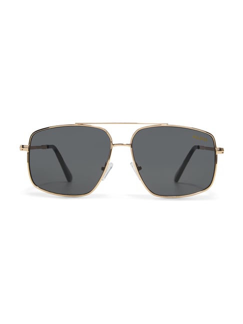 ALDO Black Oversize Irregular Sunglasses for Men