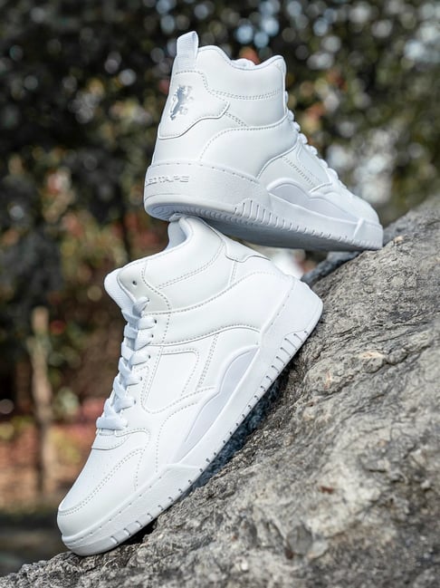 Red Tape Women's Edge Elevate Series White Ankle High Sneakers