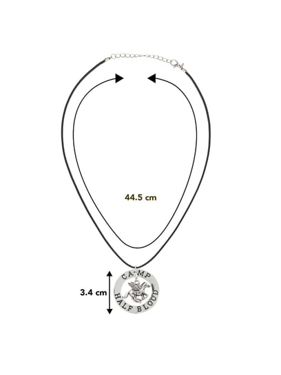 Bershka - Collana nera con ciondolo a fiore