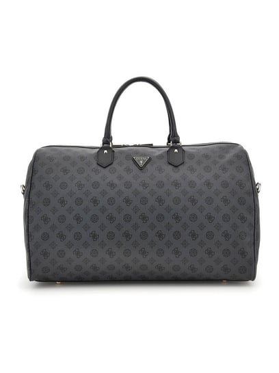 Guess Charcoal Wilder Logo Weekender Duffle Bag